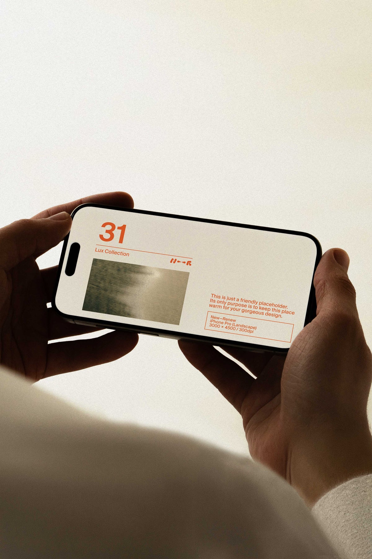 Vintage Studio iPhone Pro Mockup • LUX 031 New—Renew
