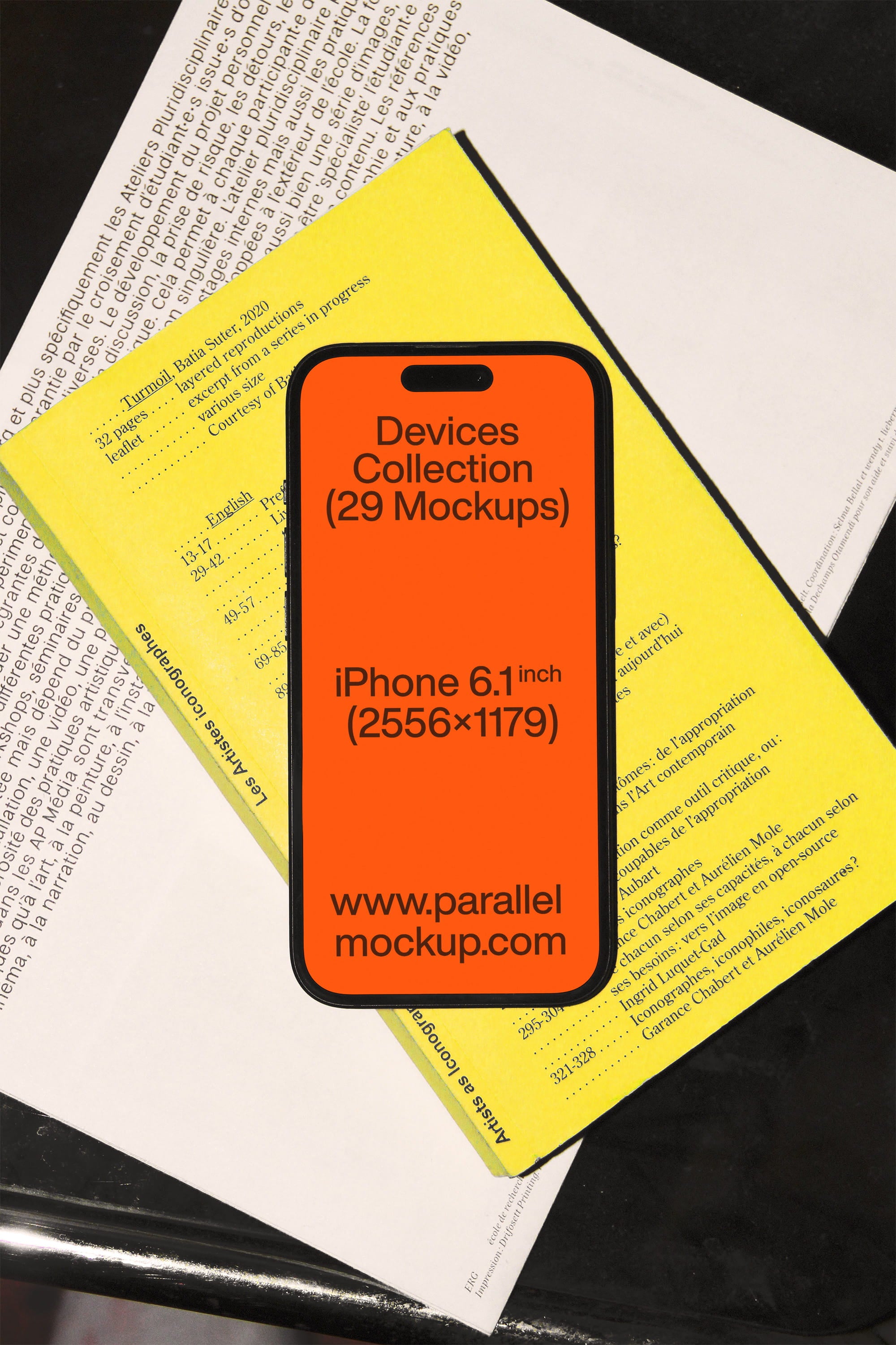 iPhone Mockup DE-A-25 Parallel Mockup