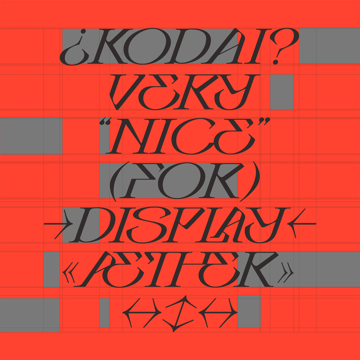 Kodai Typeface