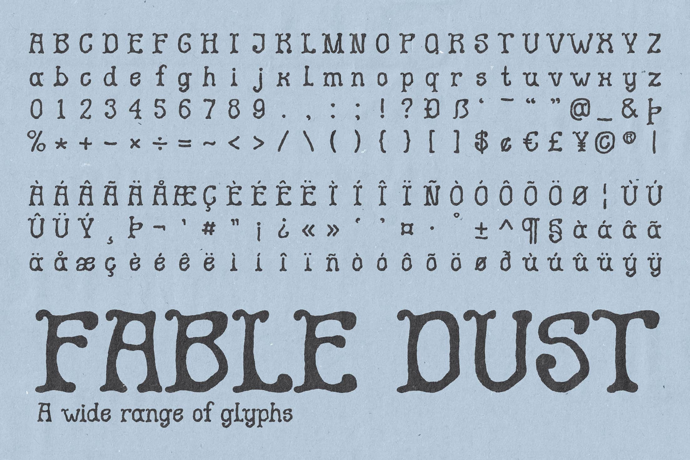 Fable Dust Typeface Softulka