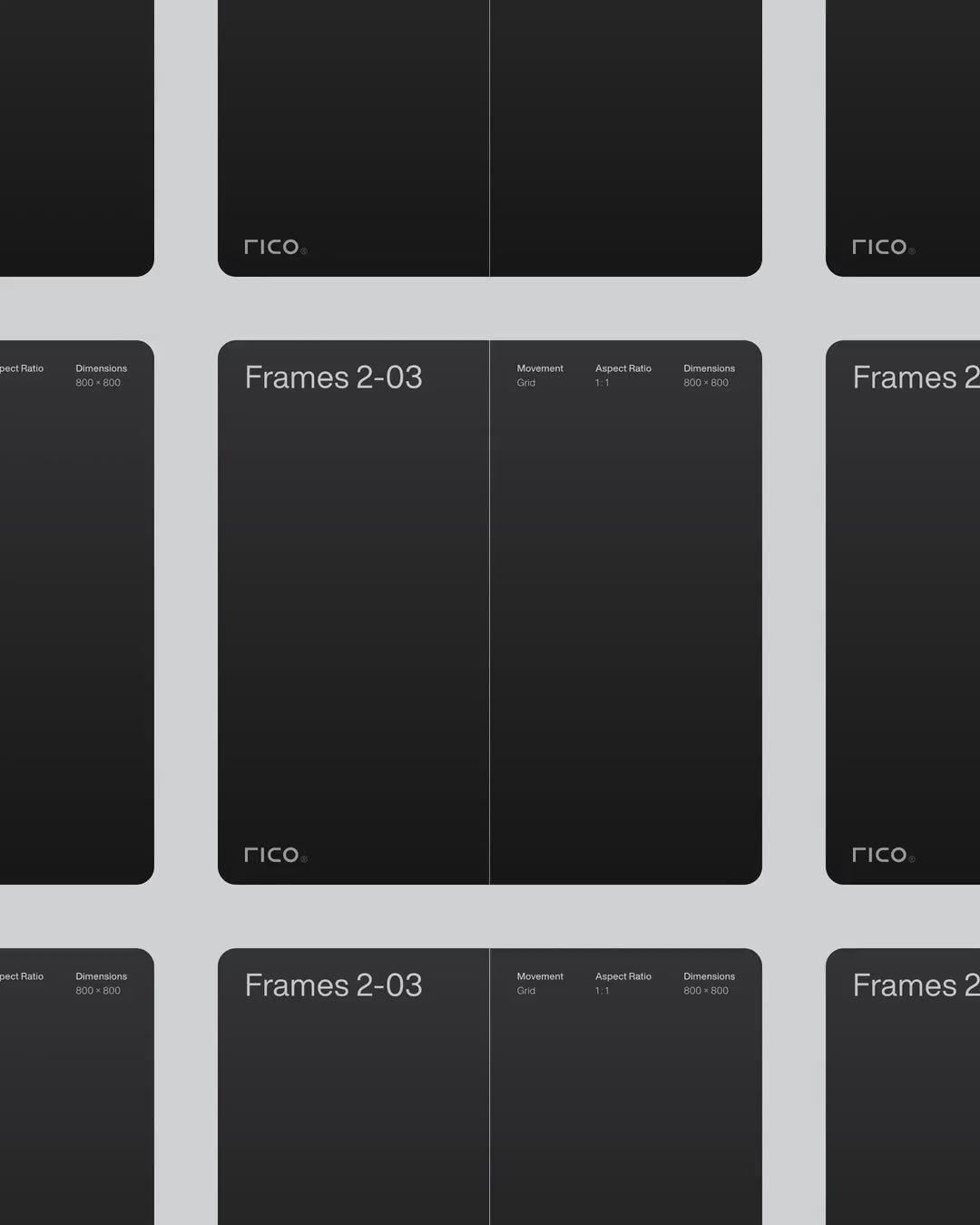 Frames 02-3 - Jitter Template Rico® Supply