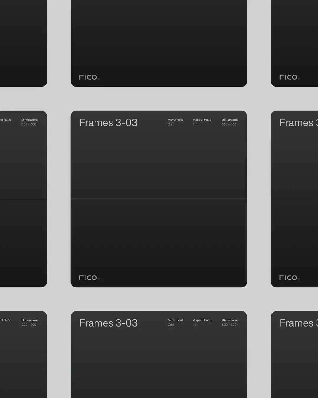 Frames 03-3 - Jitter Template Rico® Supply