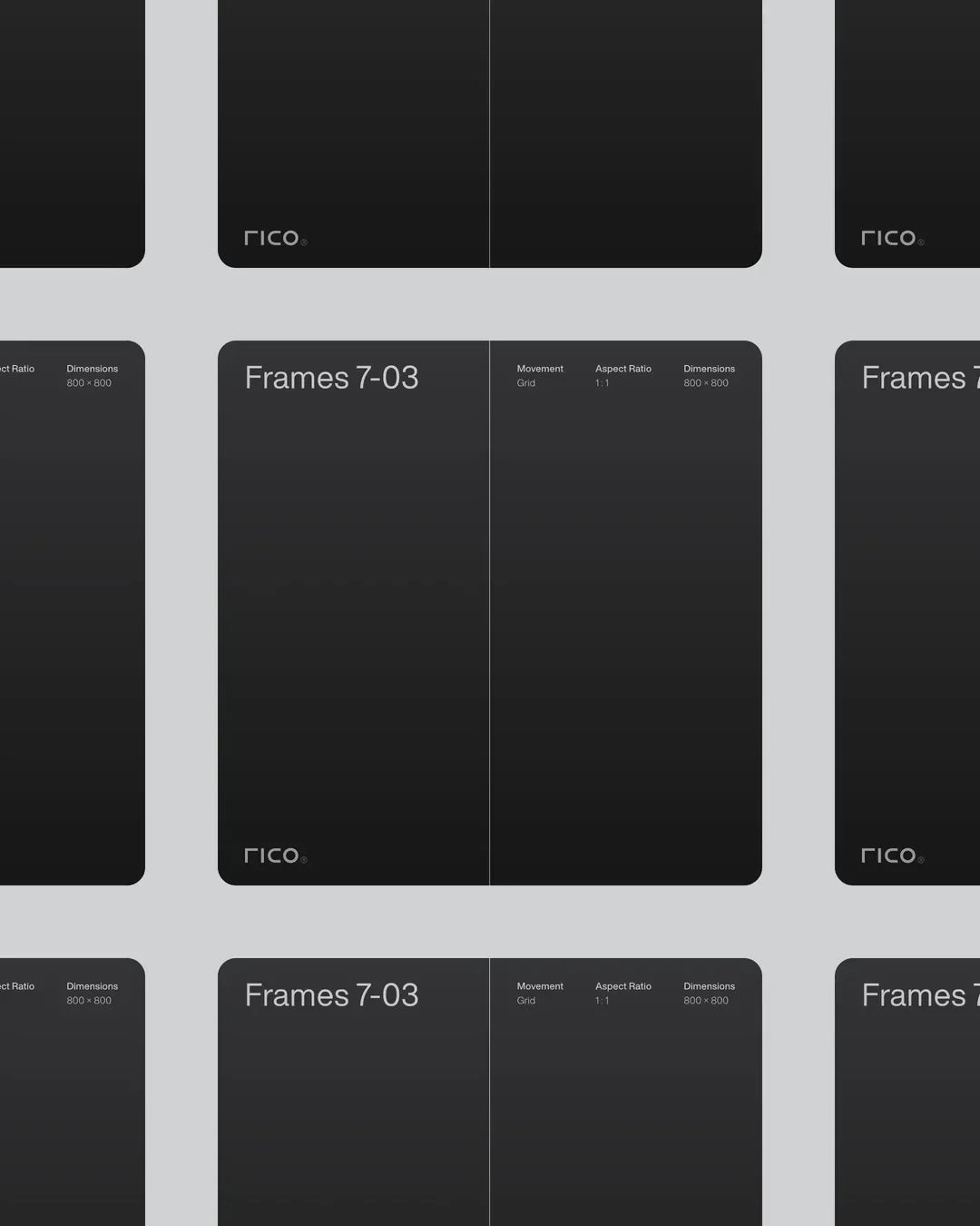 Frames 07-3 - Jitter Template Rico® Supply
