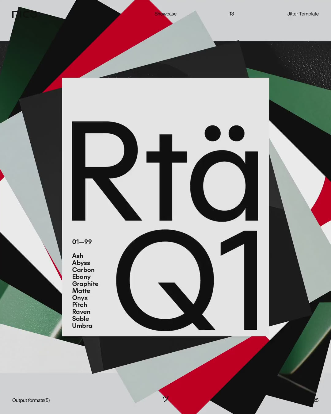 Showcase 13 - Jitter Template