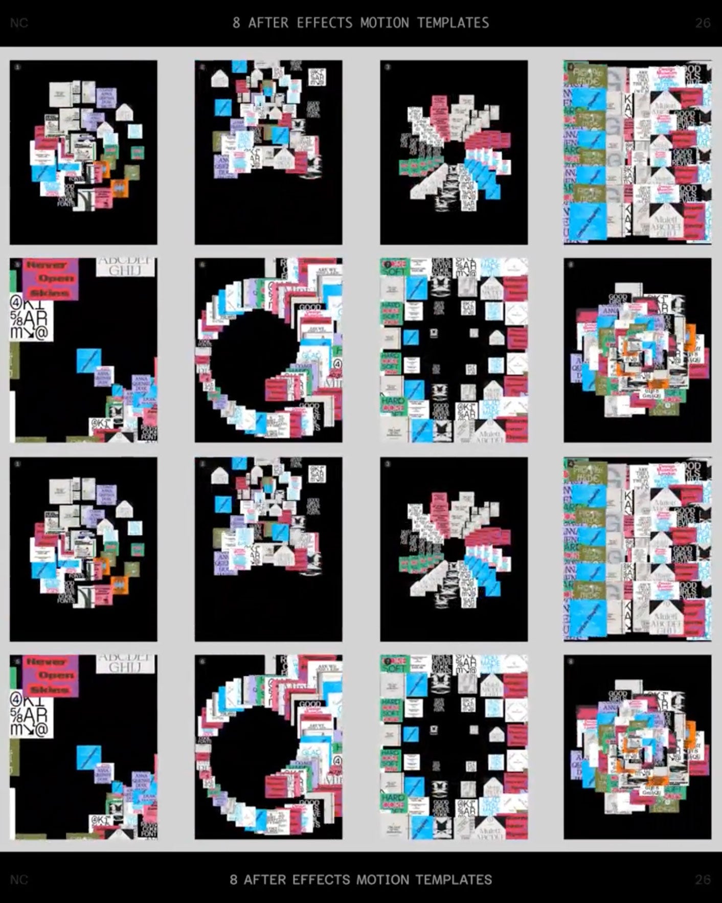 Rhythm Motion Pack (×8 After Effects Templates) Nikos Christopoulos