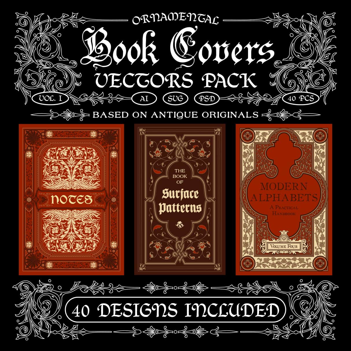 Ornamental Book Covers (Vol.1) MiksKS