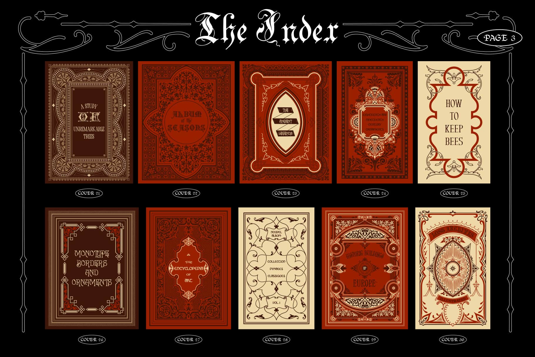 Ornamental Book Covers (Vol.1) MiksKS