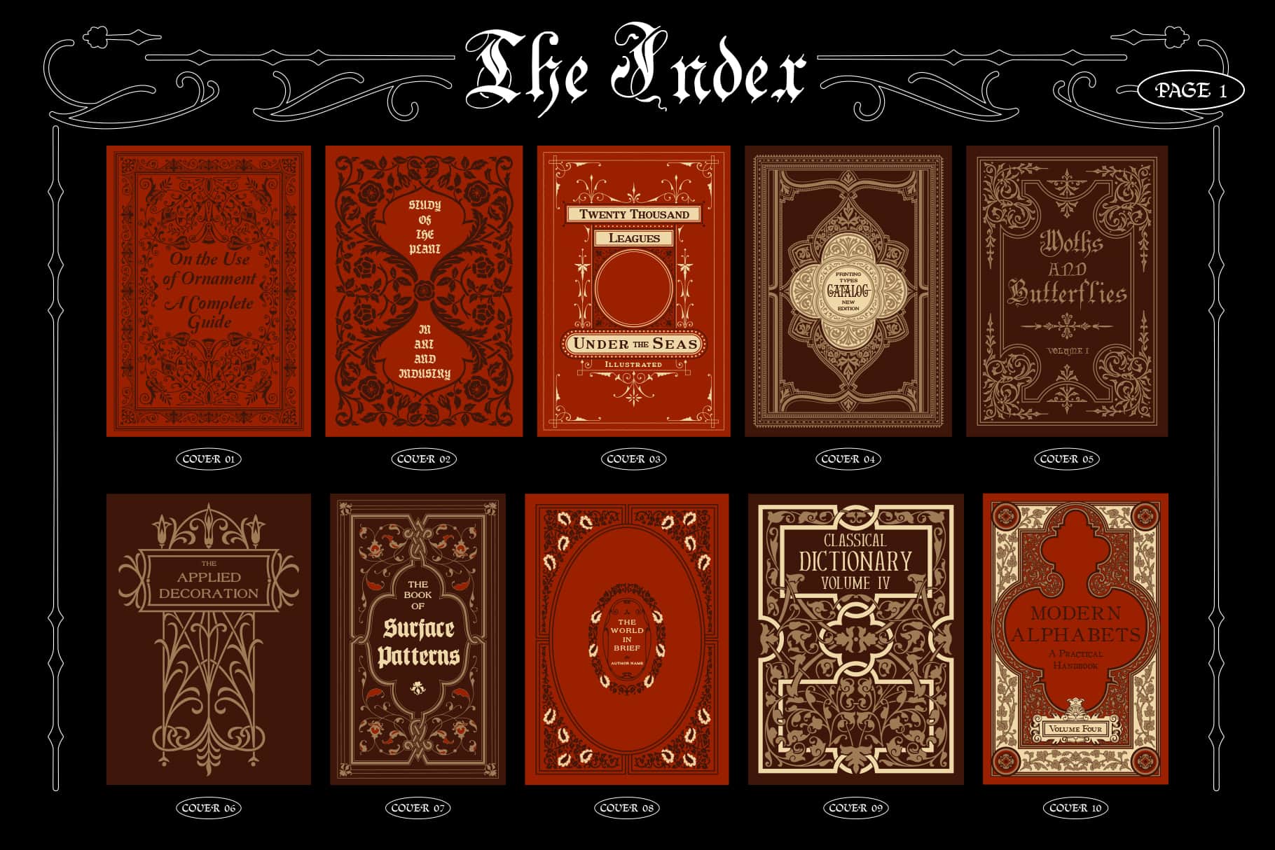 Ornamental Book Covers (Vol.1) MiksKS