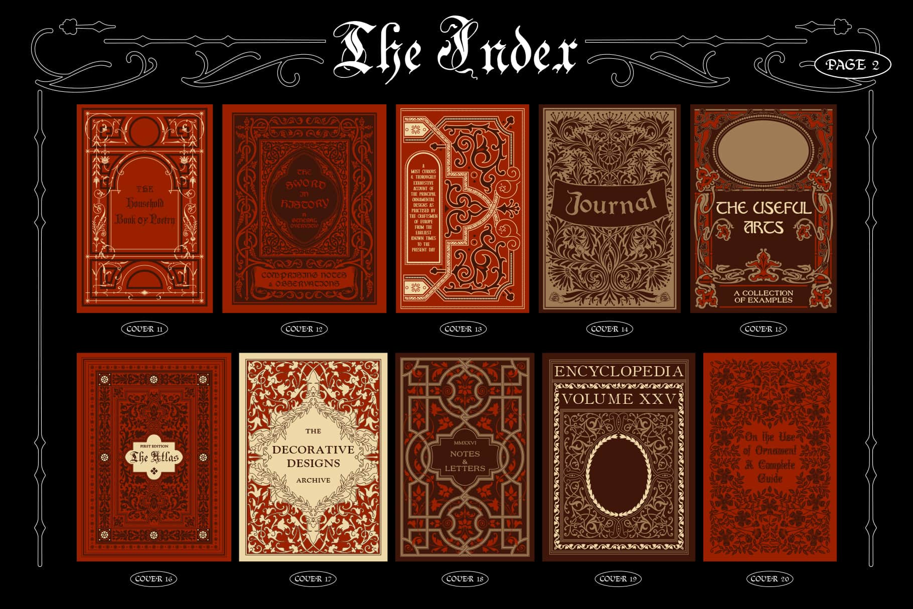 Ornamental Book Covers (Vol.1) MiksKS