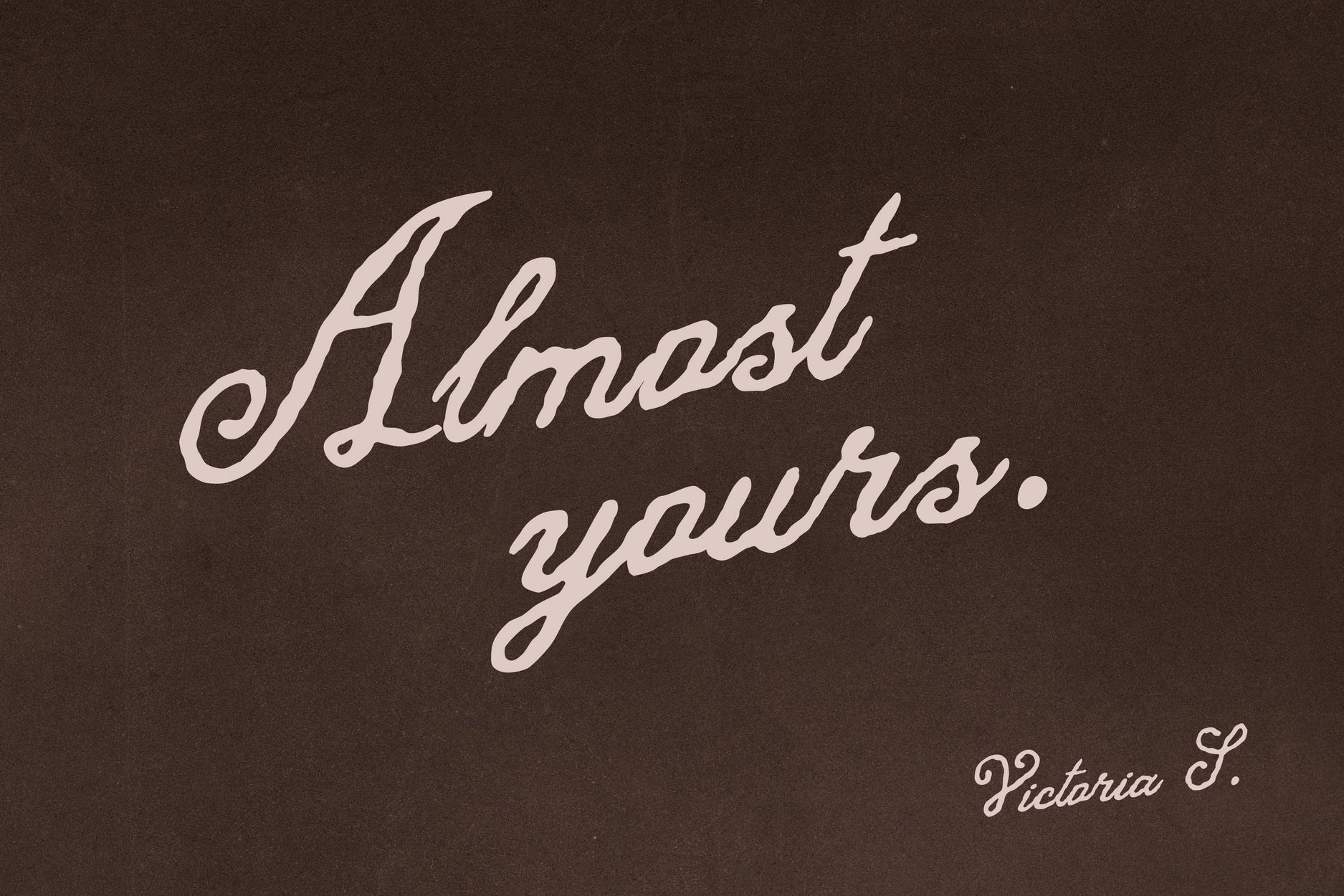 Quiet Attempt Soft Handwritten Script Victoria Strukovskaya