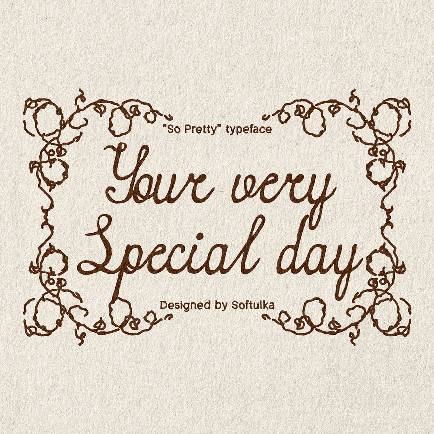 So Pretty Typeface Softulka