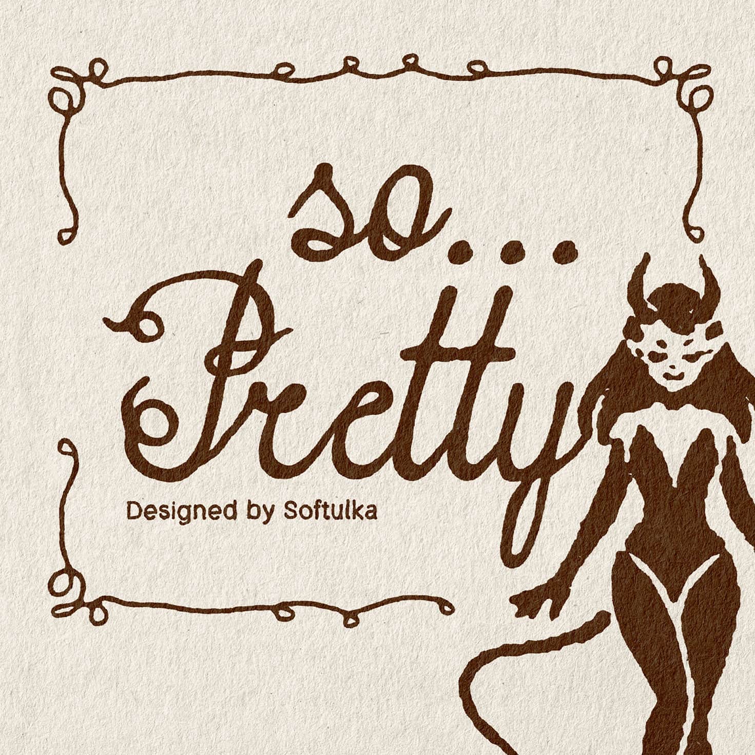 So Pretty Typeface Softulka