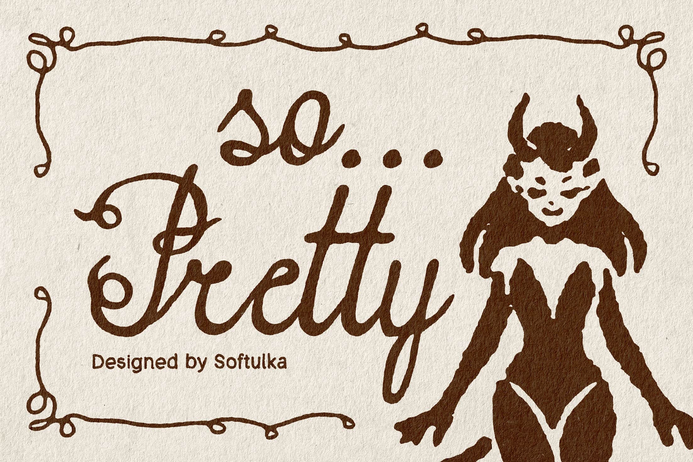 So Pretty Typeface Softulka