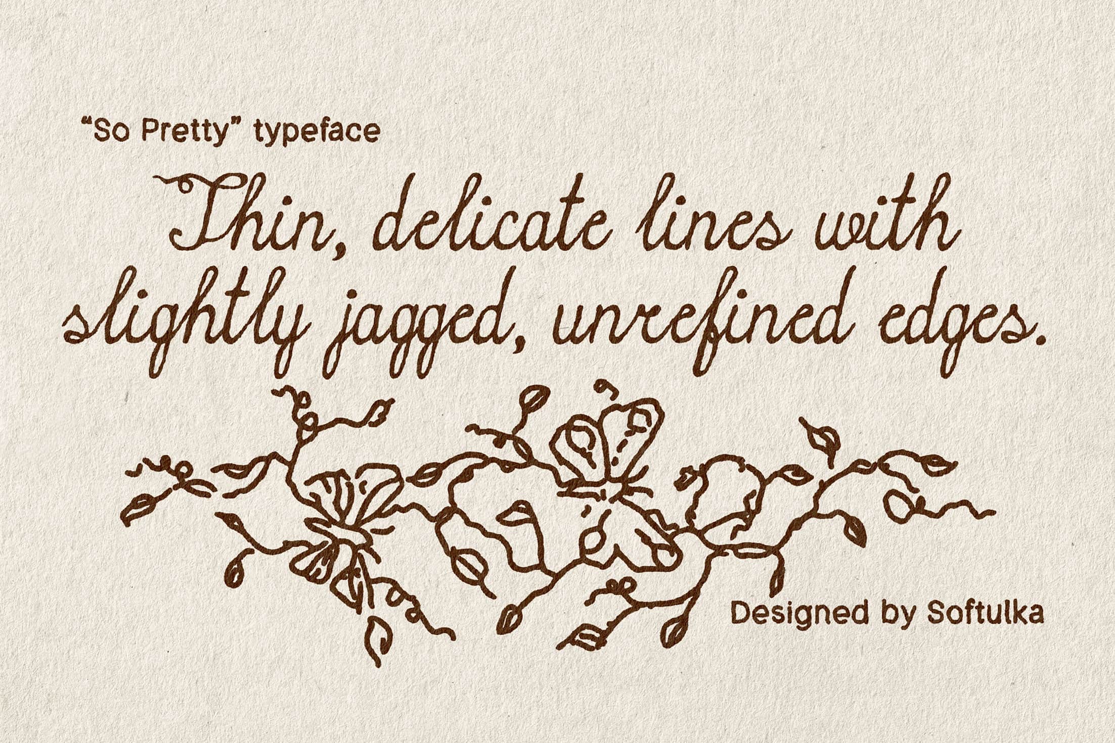 So Pretty Typeface Softulka