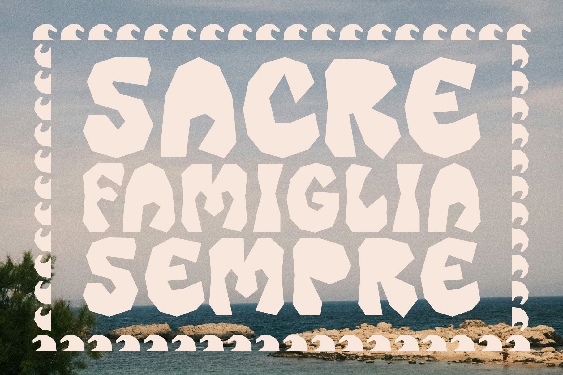 Surfo Cutout Font The Native Saint Club