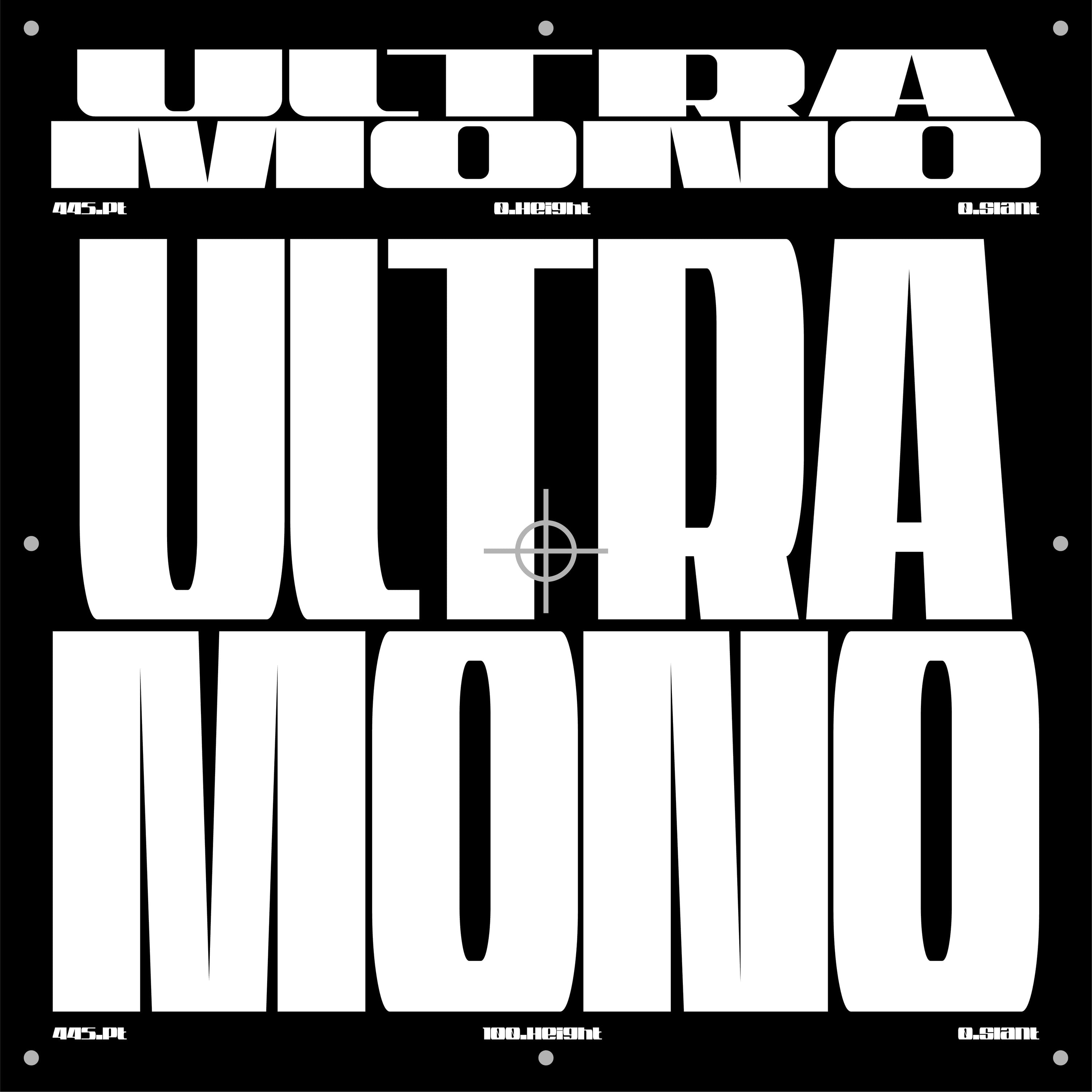 Ultra Mono Typeface Maxime Thill
