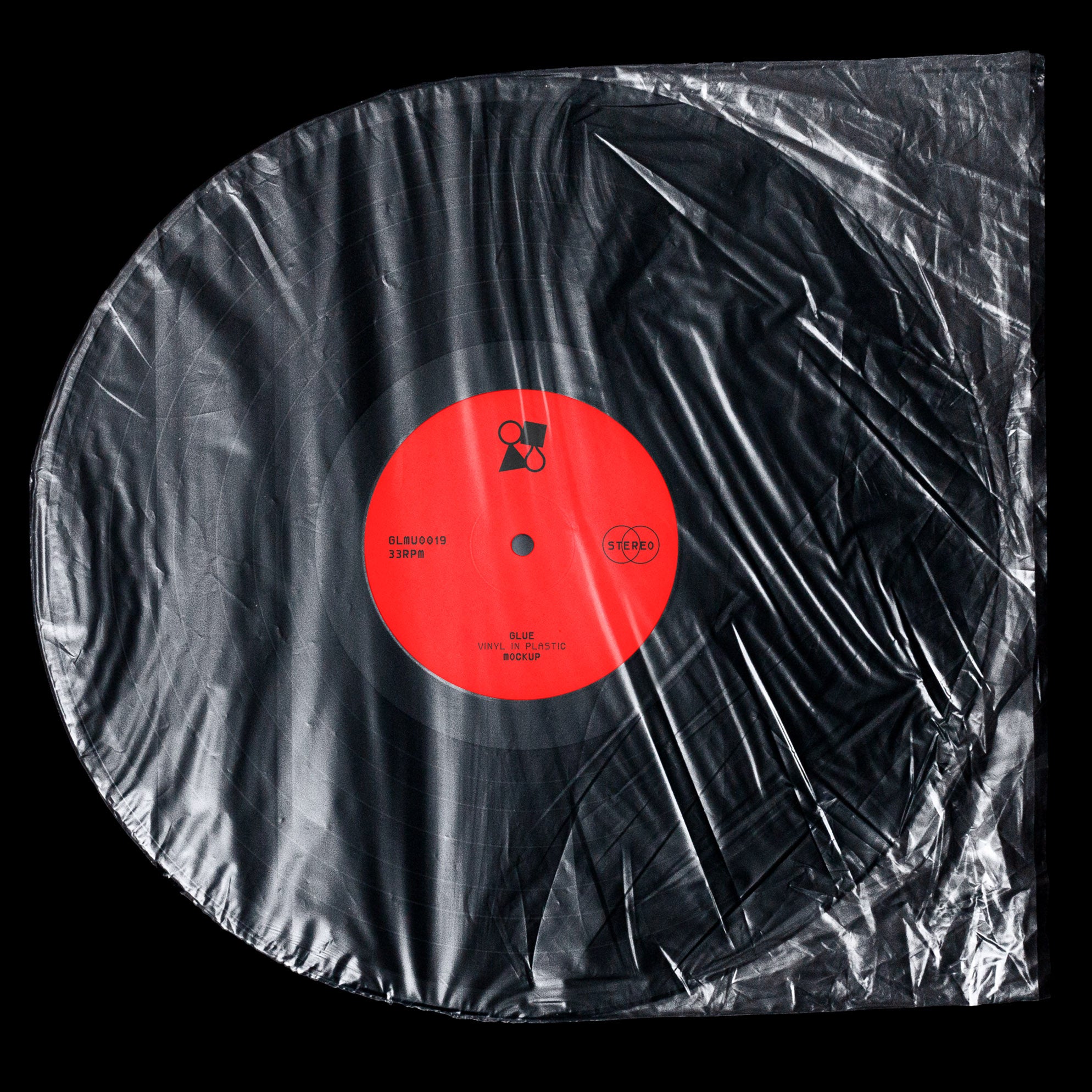 Vinyl in Plastic Mockup Glue Lab