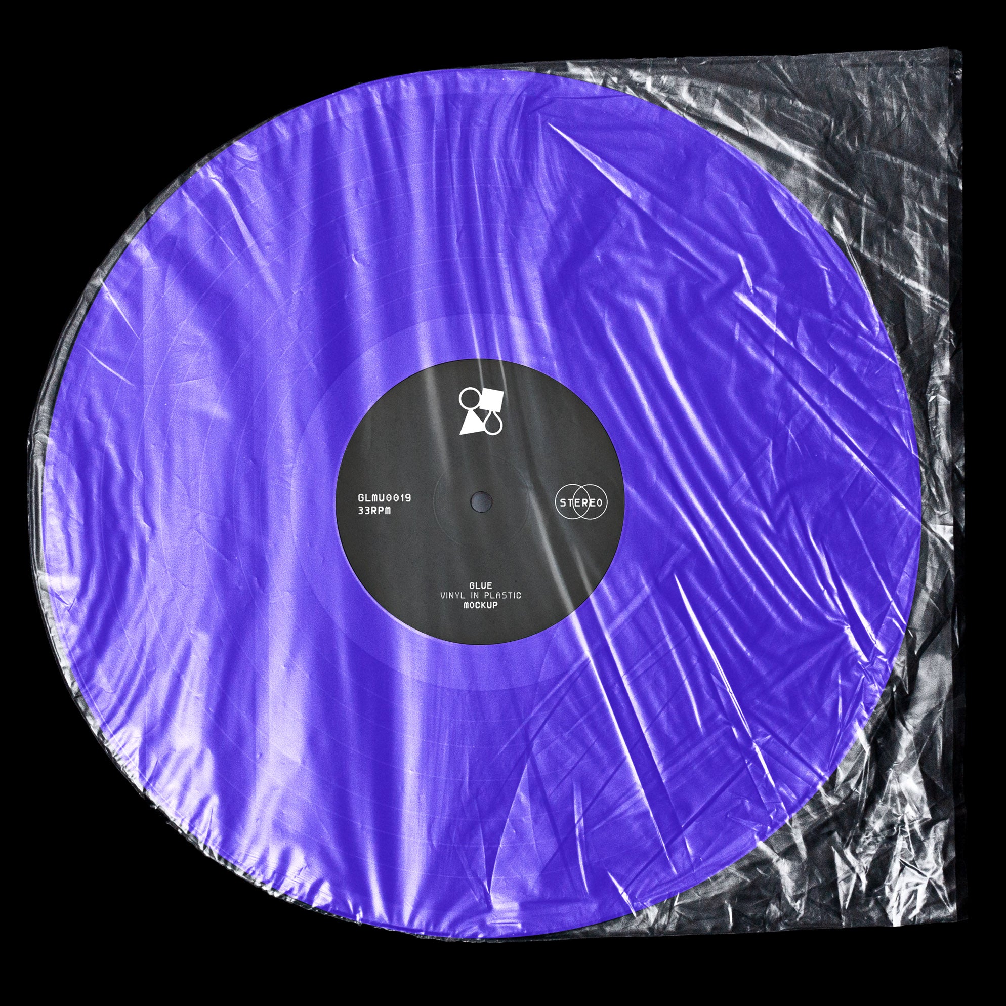 Vinyl in Plastic Mockup Glue Lab