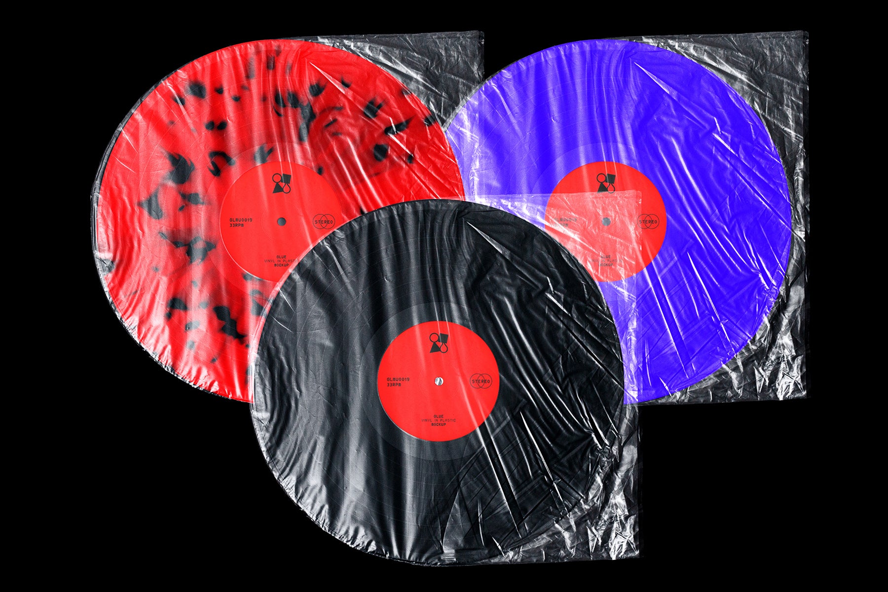 Vinyl in Plastic Mockup Glue Lab