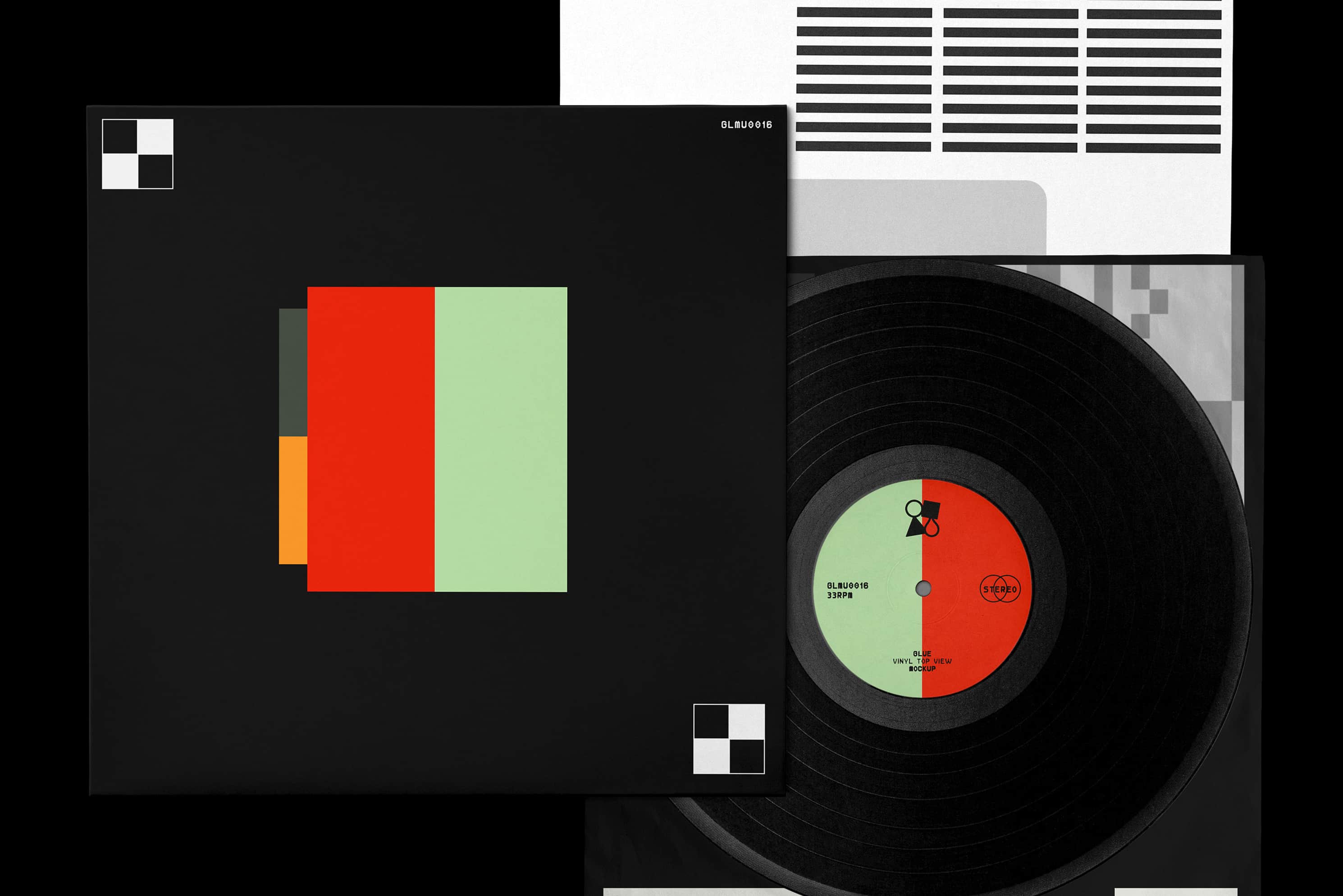 Vinyl Mockup Top Glue Lab