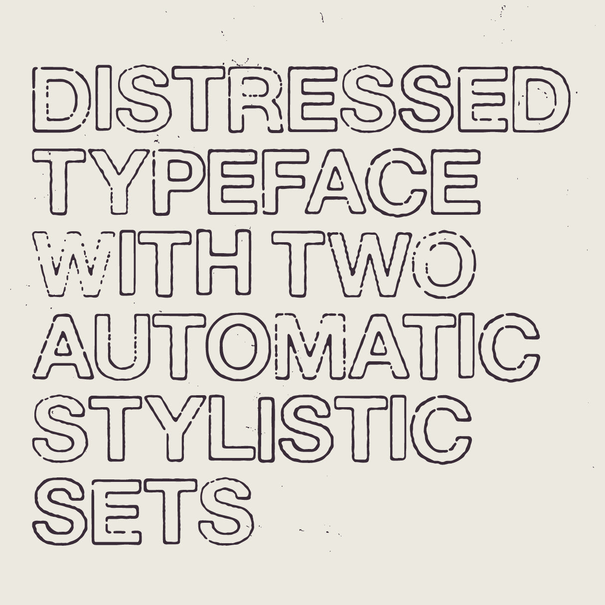 Overprint Outline TM Type Mania